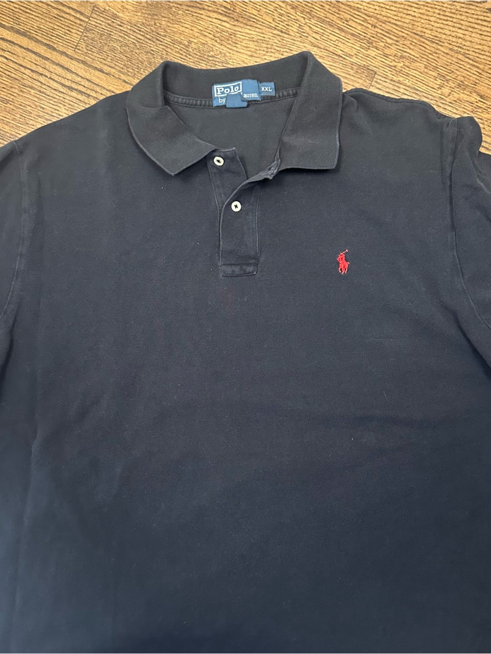 Polo by Ralph Lauren Classic Black Polo Shirt with Red logo XXL